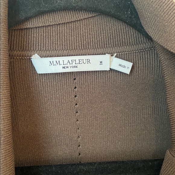 M.M.LaFleur Merritt Jardigan Ash Knit Belted Blazer Cardigan Size M - Picture 4 of 6